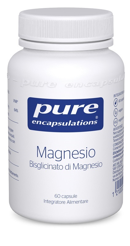 PURE ENCAPSULATIONS MAGNESIO BISGLICINATO 60 CAPSULE - pharmaluna