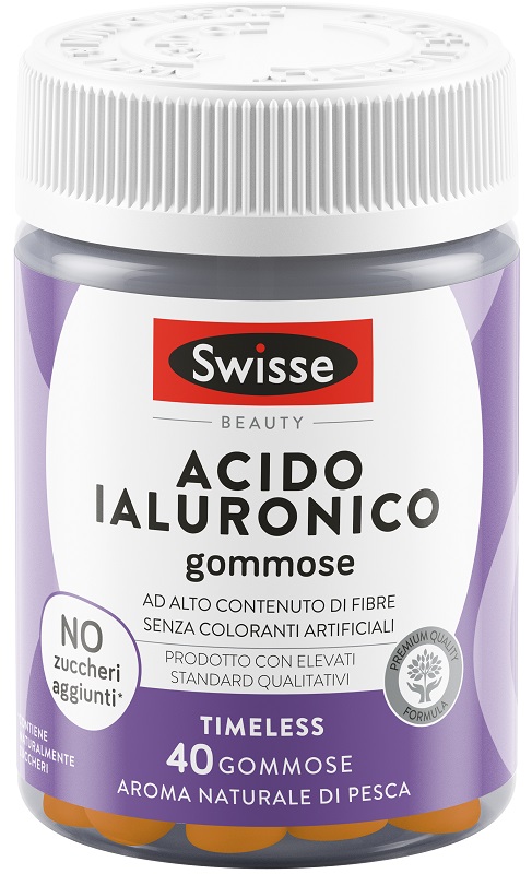 SWISSE ACIDO IALURONICO 40 GOMMOSE - pharmaluna