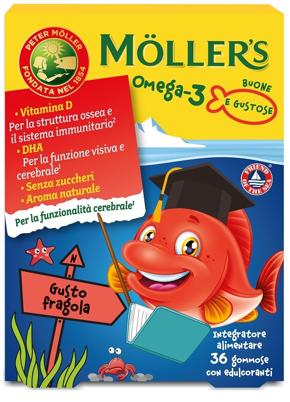 MOLLER'S OMEGA 3 JELLY FISH 36 GOMMOSE - pharmaluna