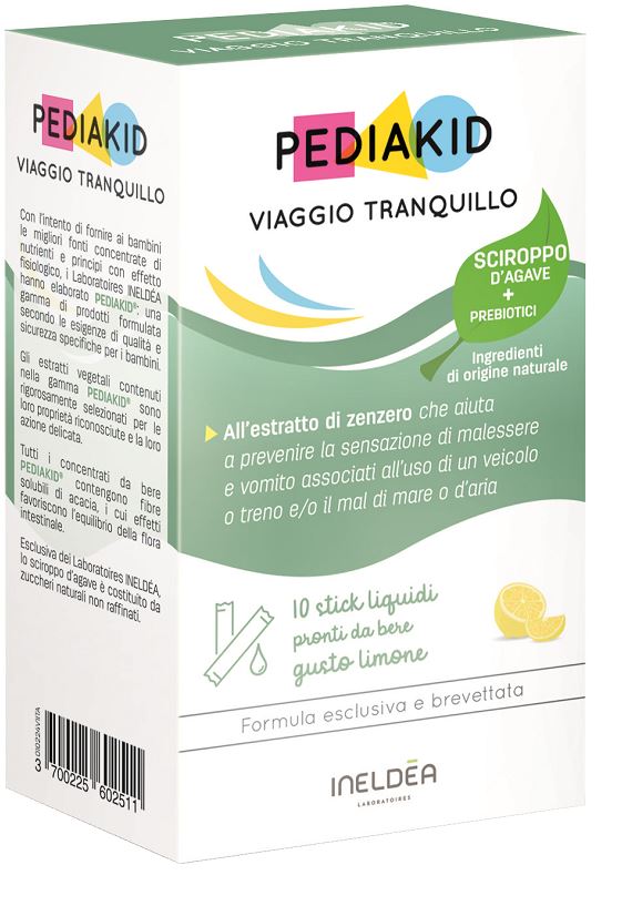 PEDIAKID VIAGGIO TRANQUILLO 10 STICK - pharmaluna