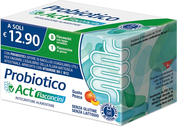 PROBIOTICO ACT 8 FLACONCINI - pharmaluna