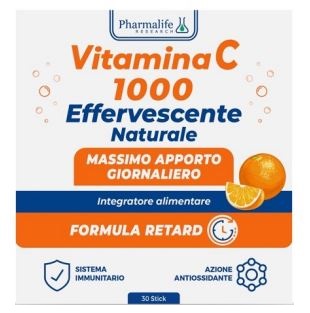 VITAMINA C 1000 EFFERVESCENTE NATURALE 30 STICK - pharmaluna