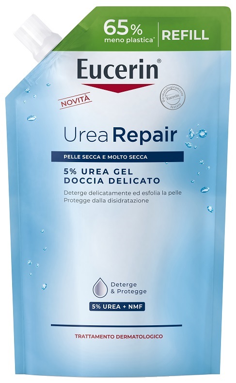EUCERIN 5% UREA GEL DOCCIA DELICATO REFILL 400 ML - pharmaluna