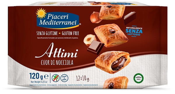 PIACERI MEDITERRANEI ATTIMI CUOR DI NOCCIOLA 120 G - pharmaluna