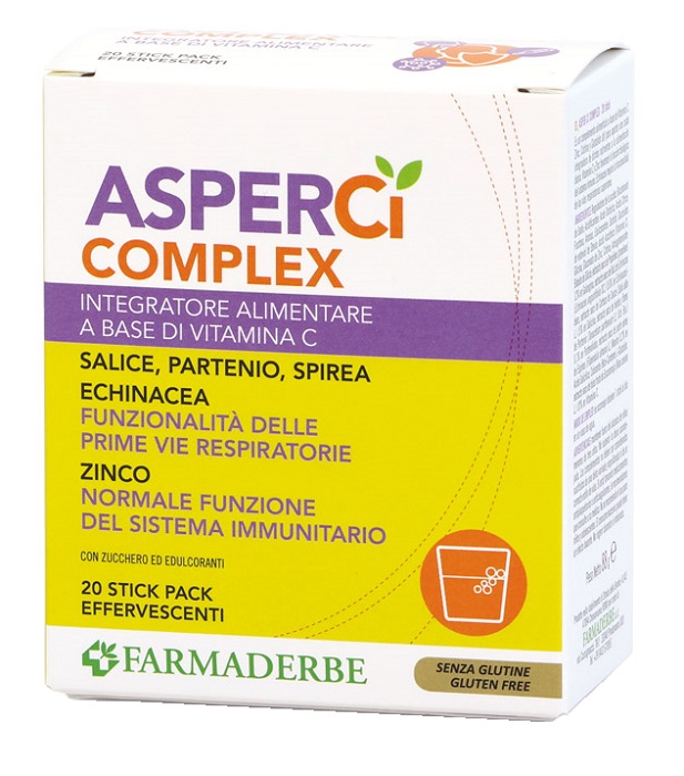 ASPER CI COMPLEX 20 STICK PACK EFFERVESCENTI 4,4 G - pharmaluna