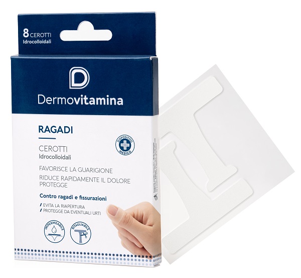 DERMOVITAMINA RAGADI CEROTTI 8 PEZZI - pharmaluna