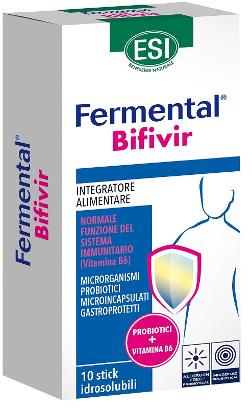ESI FERMENTAL BIFIVIR 10 STICK IDROSOLUBILI - pharmaluna