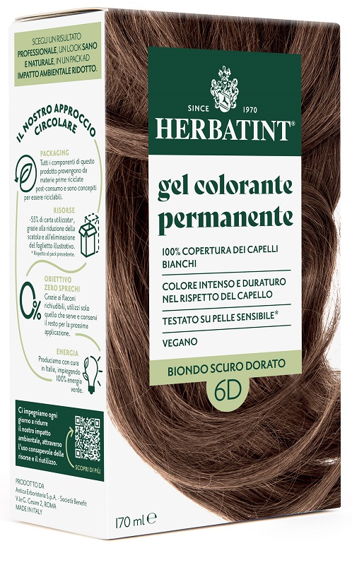 HERBATINT 6D BIONDO SCURO DORATO 170 ML - pharmaluna