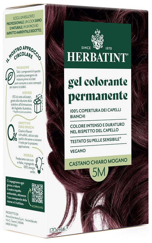 HERBATINT 5M CASTANO CHIARO MOGANO 170 ML - pharmaluna