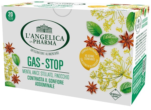 L'ANGELICA TISANA GAS STOP 20 FILTRI - pharmaluna