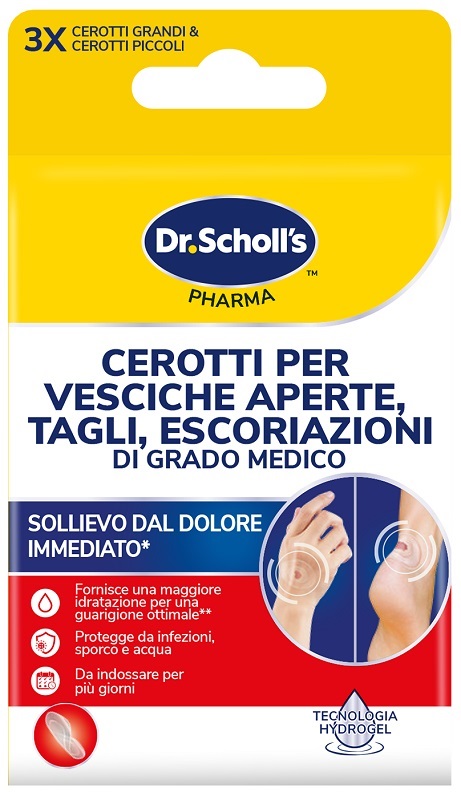 CEROTTI SCHOLL VESCICHE TAGLIE ESCORIAZIONI 6 PEZZI - pharmaluna
