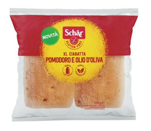 SCHAR XL CIABATTA POMODORI E OLIO D'OLIVA 2 PEZZI X 85 G - pharmaluna