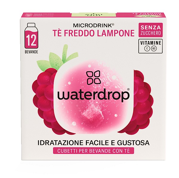 WATERDROP ICE TEA LAMPONE 12 CUBETTI - pharmaluna