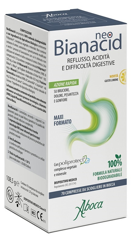 NEOBIANACID 70 COMPRESSE LIMONE - pharmaluna